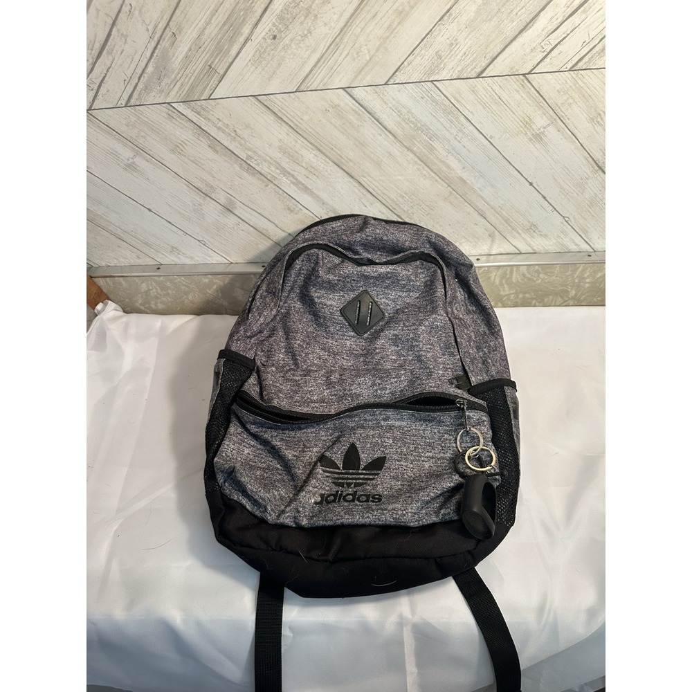 Adidas Gray And Black Student School Backpack Travel Laptop Tablet Device Bag